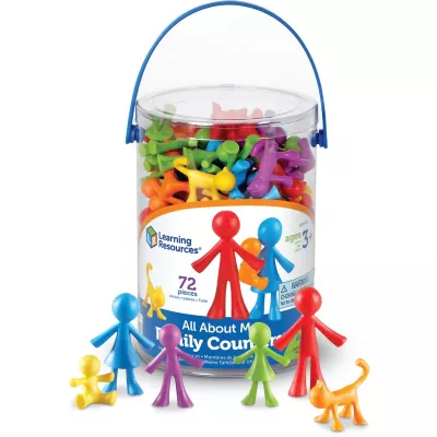Set pentru sortat si numarat - Familia mea (72 piese)