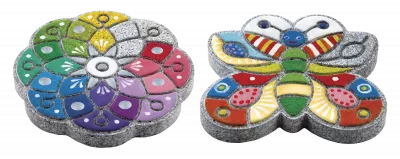 Set pictura pe piatra - Fluturas