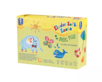 Set plastilina non-toxica Kinder - Basic Plus