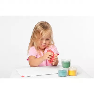Set Plastilina organica, pentru copii, 2 ani+, la tub, 4 culori, moale, nelipicioasa, usor de modelat, Grunspecht 680-00