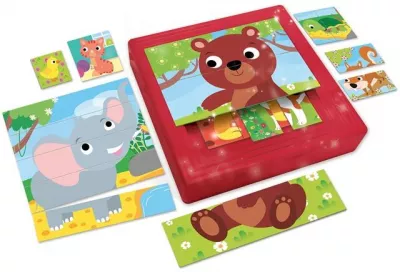 Set puzzle-uri progresive - Animalute