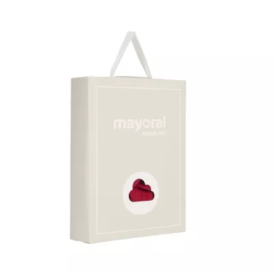 Set Rosu caciula cu fular si manusi  - Mayoral   6 luni