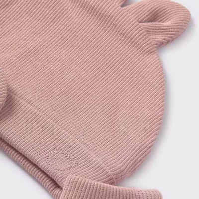 Set  Roz caciula si manusi Better Cotton bebe - Mayoral 3 luni (62 cm)
