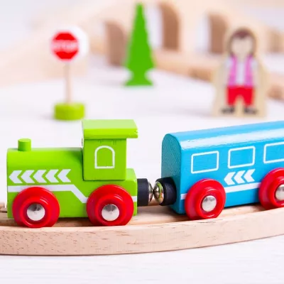 Set - Tren cu cale ferata circulara - BigJigs