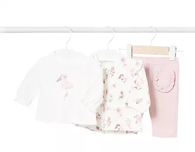 Set  trening 3 piese ECOFRIENDS - Flori- Mayoral 4-6 luni (70 cm)