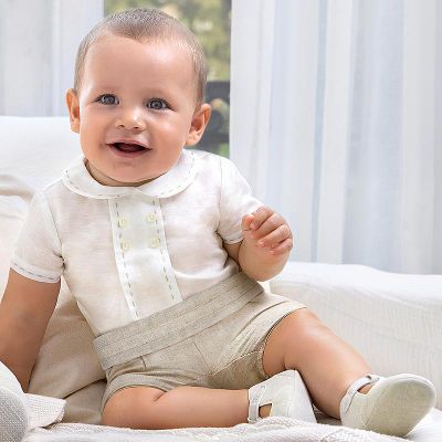 Set 2 piese - Bluza eleganta si pantaloni scurti - Mayoral 2-4 luni