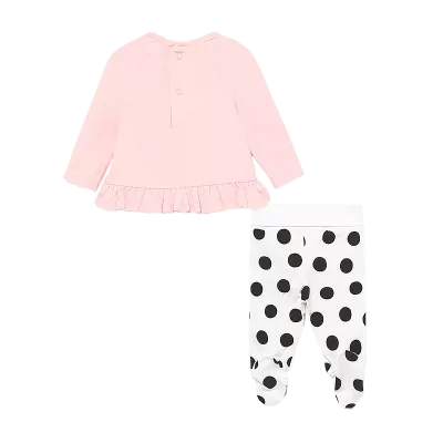 Set 2 piese - Bluza + Pantaloni cu botosi - Mayoral 2-4 luni