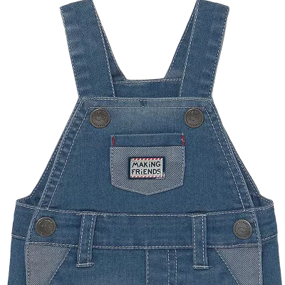 Set 2 piese - Salopeta blugi cu bretele + tricou - Mayoral