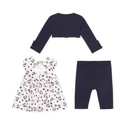 Set 3 piese - Bolero + Rochita + Leggings - Mayoral 