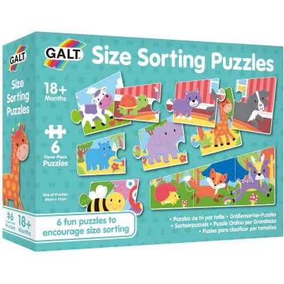 Set 6 puzzle - Animalute jucause (3 piese)