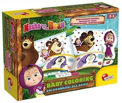 Set de colorat - O zi cu Masha si Ursul