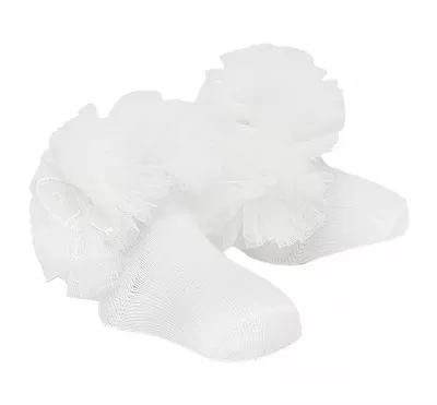 Sosete elegante si bentita  - Alb - Mayoral   3 luni