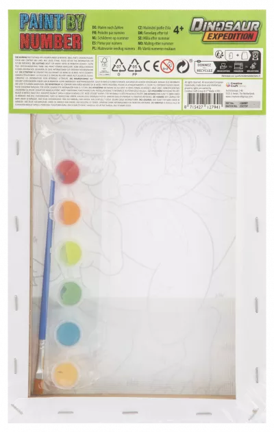 Tablou pictez pe numere - Dinozaur