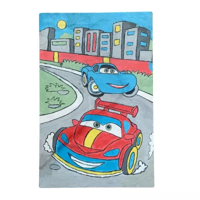 Tablou pictura pe numere - Cursa masinutelor