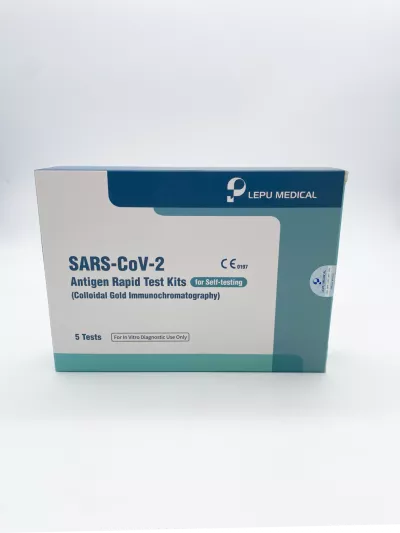 Test rapid antigen - kit pentru autotestare SARS-CoV-2 (imunocromatografie prin captură de aur coloidal) - set 5 buc
