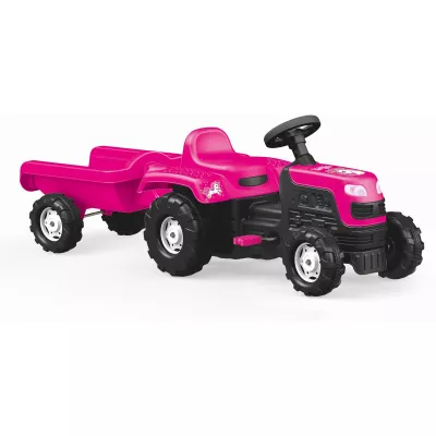 Tractor cu pedale si remorca - ROZ -Unicorn