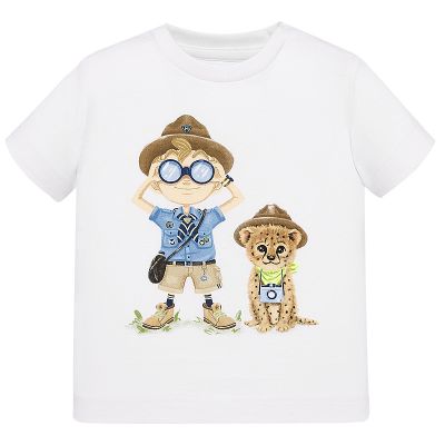 Tricou cu maneca scurta - Explorator - Alb - Mayoral