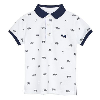 Tricou polo clasic cu maneca scurta - Masini - Mayoral