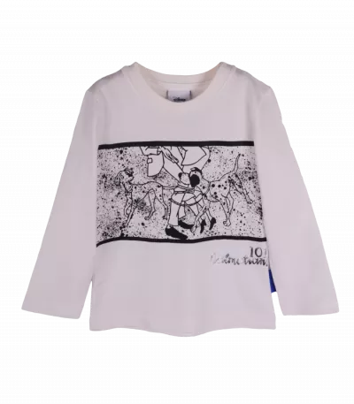 Tricou bej cu maneca lunga 101 Dalmatieni 4 ani