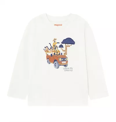 Tricou cu maneca luna interativ Better Cotton - Mayoral 
