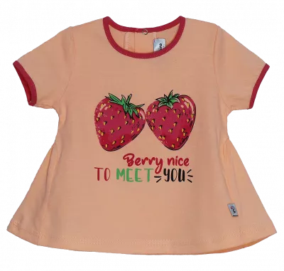 Tricou cu maneca scurta - Capsuni 1 an