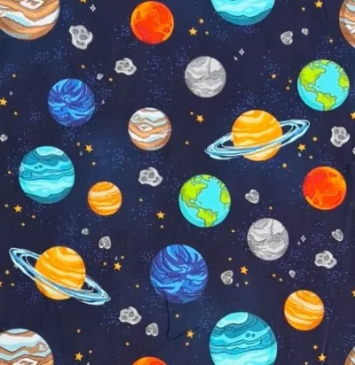 Tricou cu maneca scurta - Planete colorate 5 ani - 110 cm