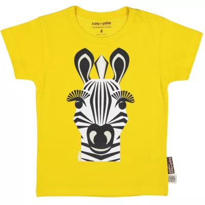 Tricou galben Zebra 4 ani