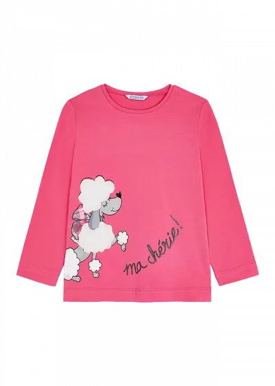 Tricou maneca lunga, serigrafie - ECOFRIENDS, fata - Mayoral 5 ani