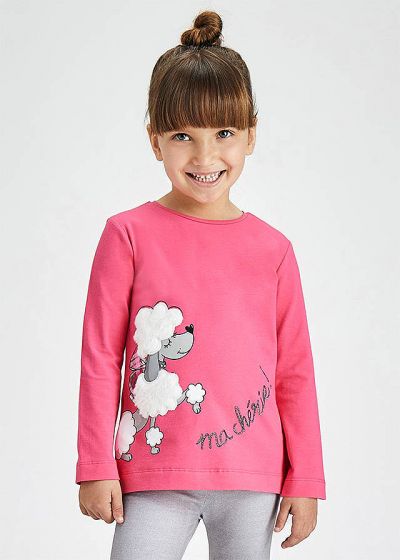 Tricou maneca lunga, serigrafie - ECOFRIENDS, fata - Mayoral 5 ani