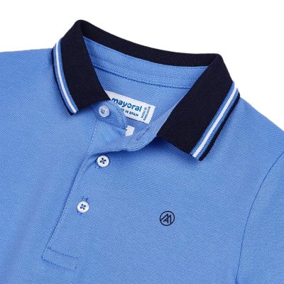Tricou polo clasic cu maneca scurta - Bleu - Mayoral