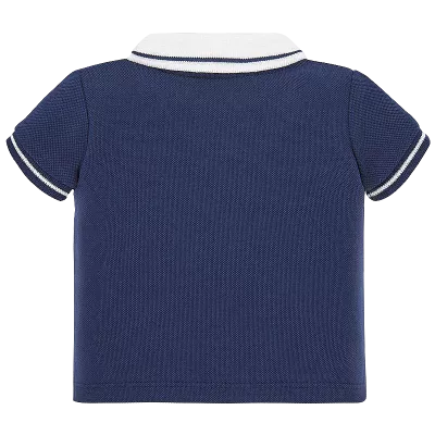 Tricou polo clasic cu maneca scurta - Bleumarin/Alb - Mayoral 18 luni