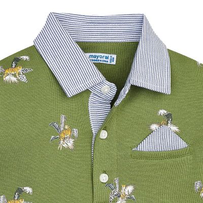 Tricou polo clasic cu maneca scurta - Verde - Mayoral