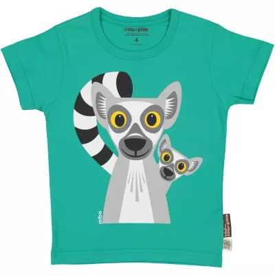 Tricou verde Lemur 2 ani