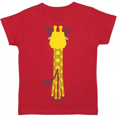 Tricou rosu Girafa 6 ani