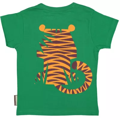 Tricou verde Tigru 8 ani