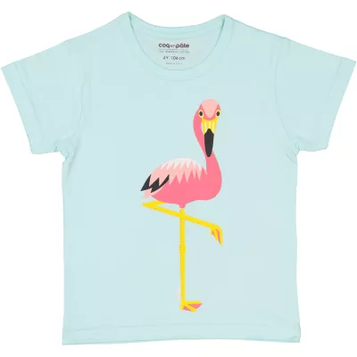 Tricou vernil Flamingo 2 ani
