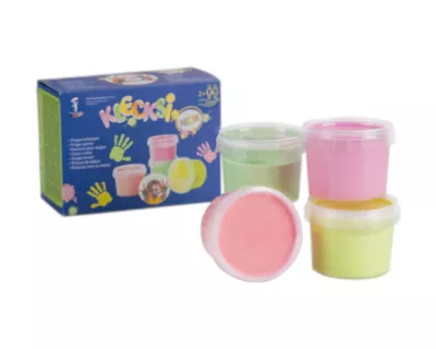 Vopsea pentru pictura cu degetele - 4 culori neon