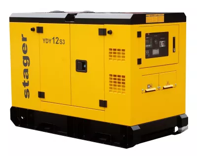 Stager YDY12S3 Generator insonorizat 12kVA, 16A, 1500rpm, trifazat, diesel