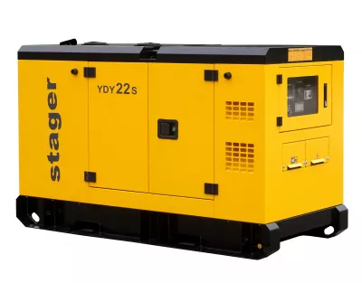 Stager YDY22S Generator insonorizat 22kVA, 87A, 1500rpm, monofazat, diesel