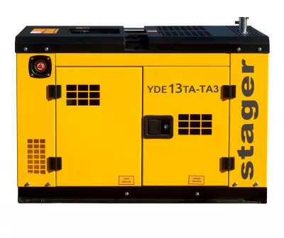 Stager YDE13TA-TA3 Generator insonorizat 9kW, 3000rpm, dual, diesel, pornire electrica