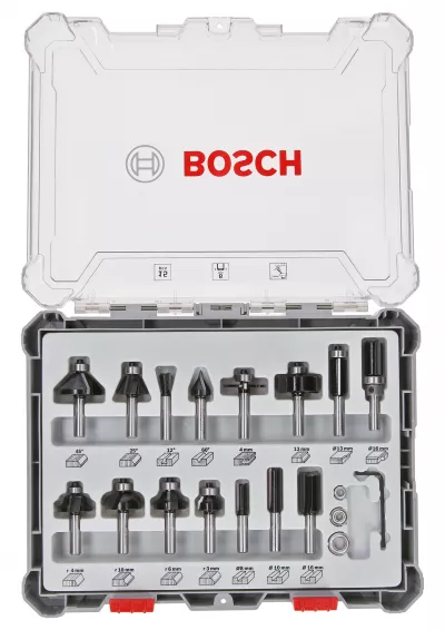 Bosch Set 15 freze HM tija 8mm