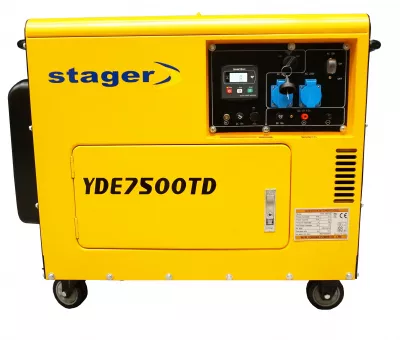 Generator insonorizat Stager YDE7500TD, diesel, monofazat
