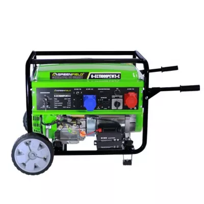 Generator de curent pe benzina Greenfield G-EC11000PEW3-C, portabil, 400/230V, 9.2 kVA, pornire electrica