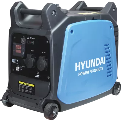 Generator de curent tip inverter Hyundai HY3500XS, 3.5 kw, monofazat, digital, benzina, pornire electrica, mod eco