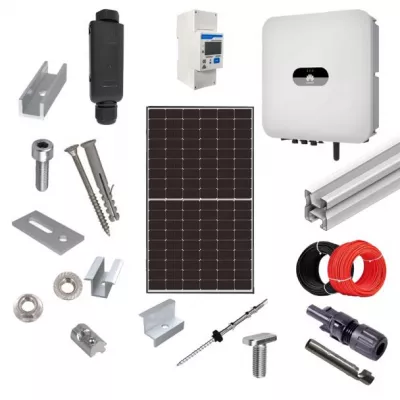 Kit fotovoltaic 3.28 kW on-grid, panouri Longi, invertor monofazat Huawei, tigla metalica