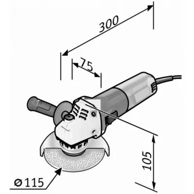 Polizor unghiular Flex L 8-11 115, 115 mm, 800 W, 11500 rpm