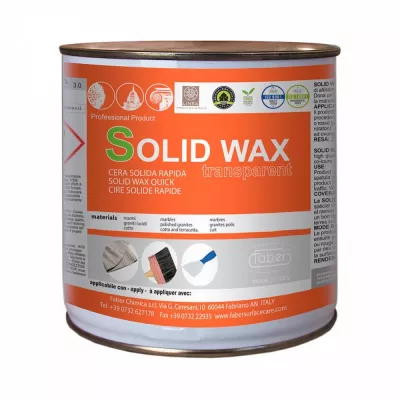 Ceara solida pt granit, marmura si travertin, Solid Wax, Faber, 1L