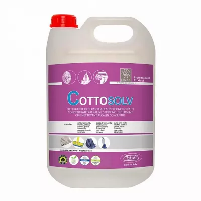 Detergenti piatra naturala - Detergent degresant concentrat alcalin Cottosolv, 1l Faber, destinat indepartarii cerii, rasinii si tratamentelor anterioare de pe piatra naturala si ceramica, stoneproof.ro