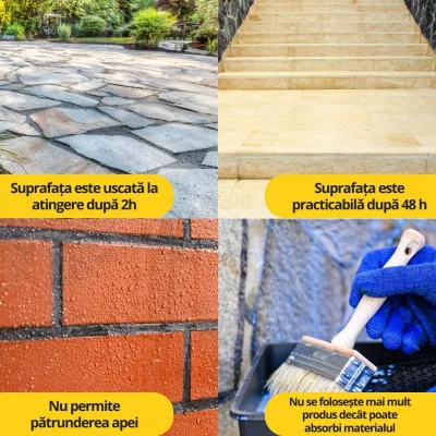 Impermeabilizant cu usor efect de umed pentru intensificarea culorii pietrei naturale si marmurei, Vivo, Ilpa, 0.75L