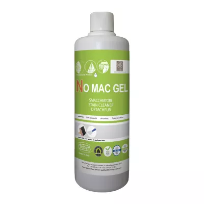 Solutie No Mac, 0.5l Faber, pe baza de solvent pentru indepartarea in profunzime a petelor de vin, cafea, cerneala, etc, de pe piatra naturala, ciment, caramida aparenta, ceramica